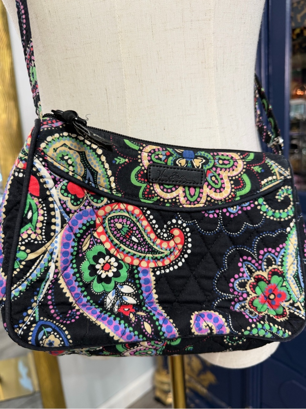 Retired Vera Bradley Kiev Paisley Little Crossbody Bag - Picture 2 of 12